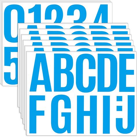 24 Sheets Letter Stickers, Bulletin Board Letters, Large 4" Vinyl ...