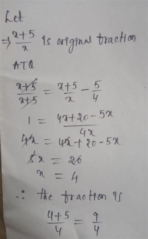 The difference between the numerator, and the denominator of a fraction ...