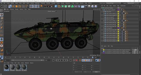 3D US Amphibious Combat Vehicle ACV Rigged for Cinema 4D model | 3D ...