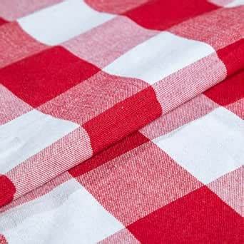 R Home's Buffalo Check Fabric, 3 METRES 58 Inch (145 cm) Checkered, 100 ...