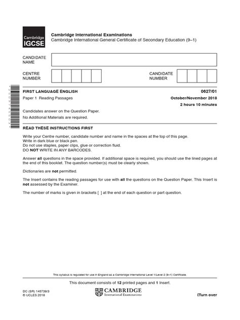 GCSE English Language Paper 1 Past Papers 的图像结果