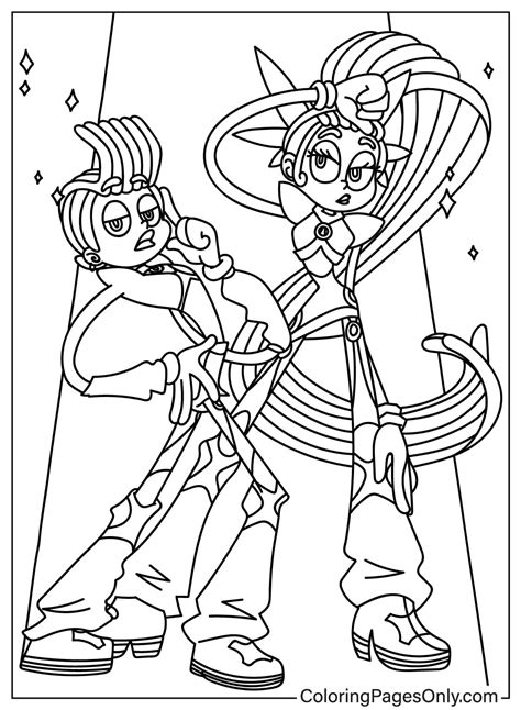 Velvet Trolls Coloring