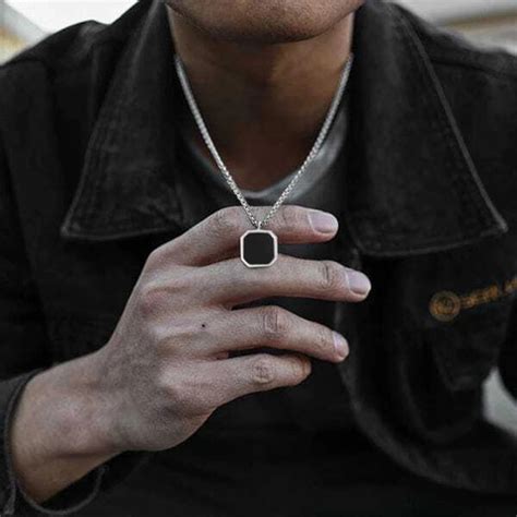 SPYRONIX REAL TREASURE Stylish Square Locket Chain for Men and Boys ...