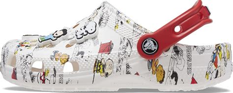 Buy Crocs Unisex Kids PeanutsClassicClogT WHI/MLTI Croslite White/Multi ...