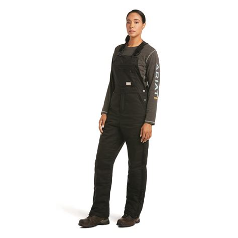 Ariat Women's Rebar DuraCanvas Stretch Insulated Bibs | Sportsman's Guide