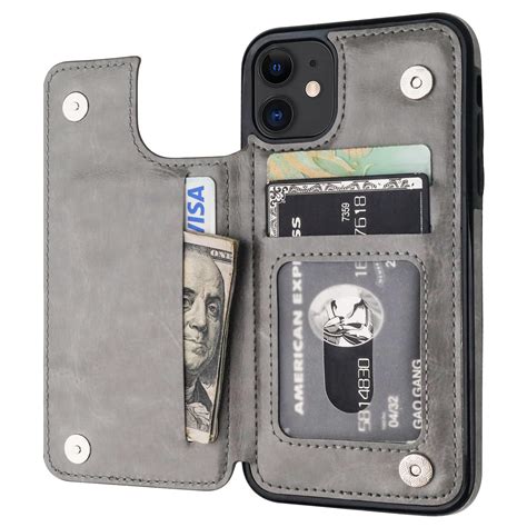 Amazon.com: for iPhone 11 Wallet Case with Card Holder,OT ONETOP PU ...