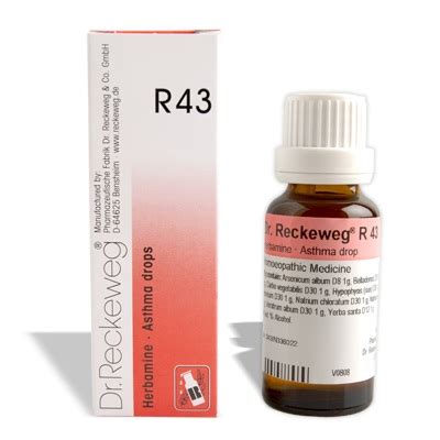 डॉ रेकवेग R43 Asthma Drops in hindi, दमे की होम्योपैथी दवा, इलाज ...