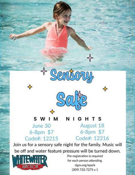 Sensory Safe Swim Night at Whitewater Junction, Whitewater Junction ...