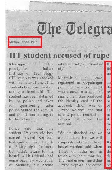 Fact Check: Newspaper Clipping Claiming Arvind Kejriwal Was Accused Of ...