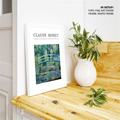 Claude Monet Botanical Art Flower Art Floral Bridge: Buy Flower ...