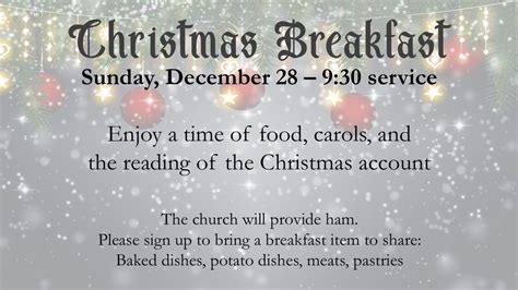 Christmas Breakfast, 418 Kaphaem Rd, Tomahawk, WI, United States ...