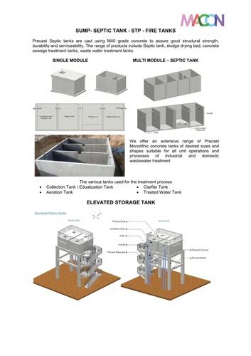 Rcc Water Tank - PRECAST CONCRETE MEDIUM WATER TANK, 6000 TO 12000 ...