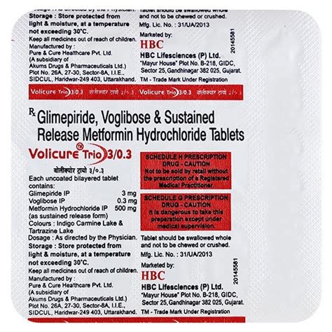 Volicure Trio 3 mg/0.3 mg Tablet | Uses, Side Effects, Price | Apollo ...