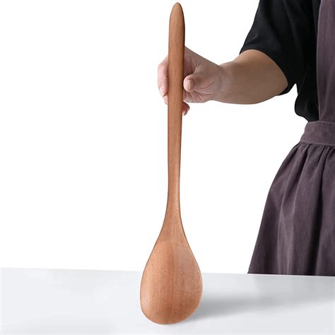 Giant Wooden Spoon - 17-inch Big Corner Scoop, Right Angled ...