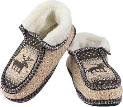 Buy DONSON Lady Warm Fluffy Unisex Pull on Slippers - Anti-skid Indoor ...