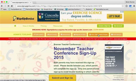 Sign up genius login - nwgost
