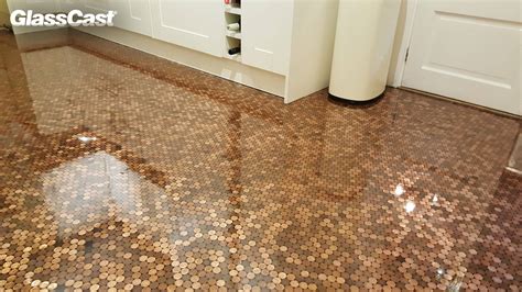 Epoxy Resin Penny Floor - GlassCast