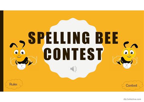Spelling Bee Contest Drawings
