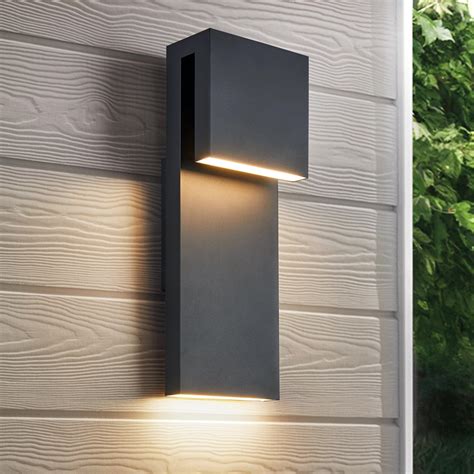 Tarentlight Modern LED Outdoor Wall Sconce 3000K 17W Integrated LED ...