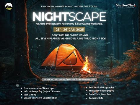 NIGHTSCAPE , Surat Astronomy Club, 25 January to 26 January | AllEvents