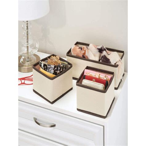 Buy House of Quirk Beige Storage Box Closet Dresser Cube Drawer ...