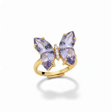 Crystal Butterfly Rings – Interstellar India