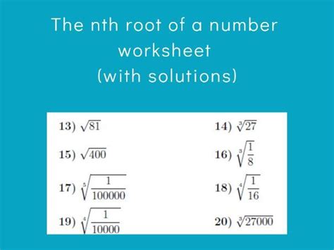 Tutorials On Nth Root 的图像结果