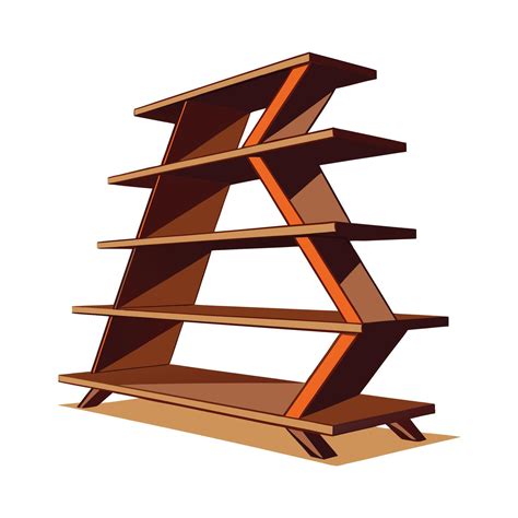 Creative bookshelf with zigzag design 54763296 Vector Art at Vecteezy