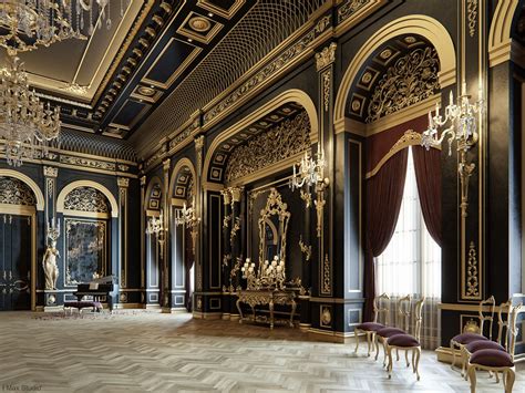 black and gold house design