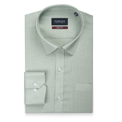 Mint Color Lyocell Cotton Shirt For Men – Punekar Cotton