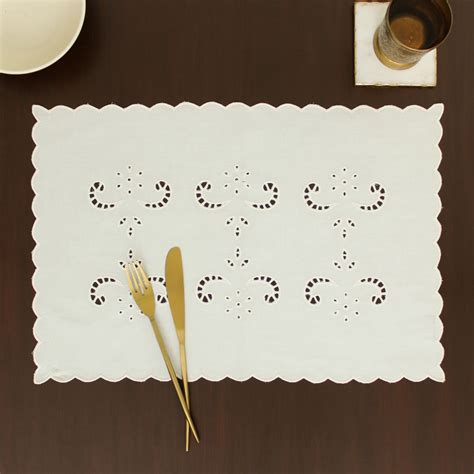 Sahr Placemat-Ecru – Maashra