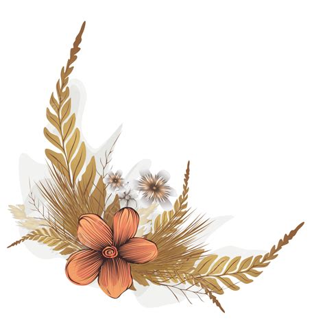 Rustic Flower Gold Wedding Card Invitation, Rustic Red, Golds, Flower ...