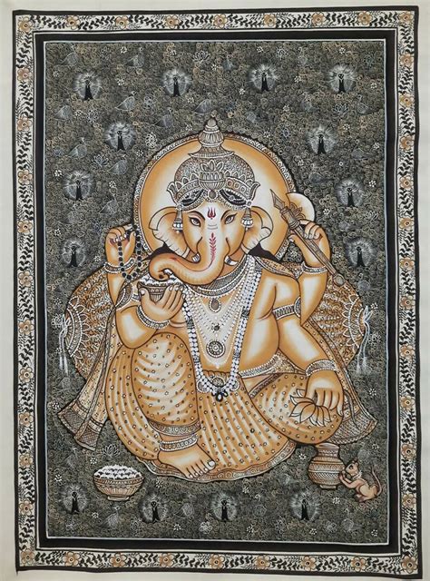 Ganesha painting lord Ganesha painting miniature painting Indian painting