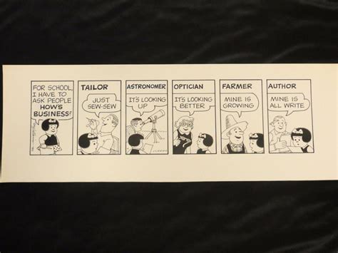 Original NANCY & SLUGGO comic strip art 1982, signed by artist ...