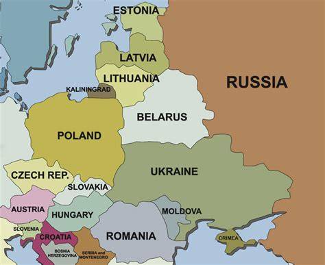 Russia And Its Neighbors Map