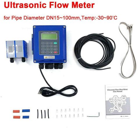 Buy Ultrasonic Flowmeter Water Flow Meter DN15~100mm High Temp ...