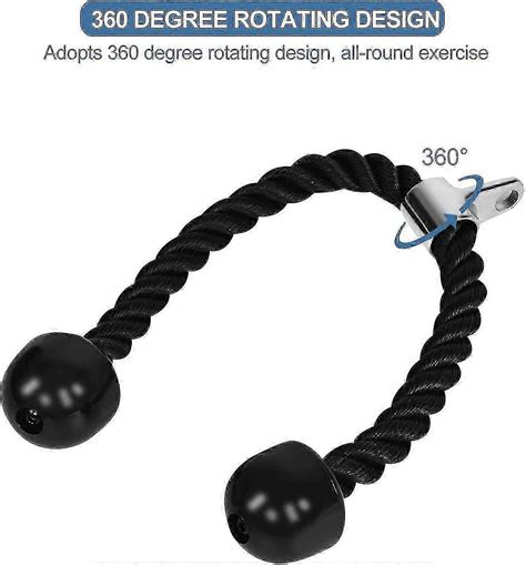 Tricep Rope Cable Attachment, Bicep Pull Down Cable, Heavy Duty Nylon ...