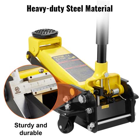VEVOR Floor Jack, 3 Ton Low Profile Floor Jack, Heavy-duty Steel Racing ...