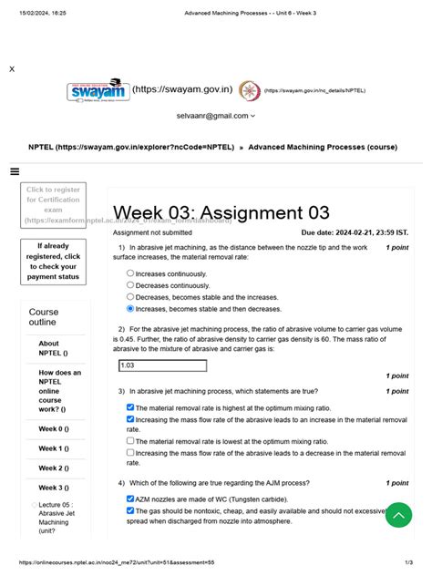 Advanced Machining Process Assignment 的图像结果