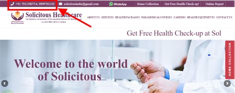Steps to book lab visit appointment from Solicitous Healthcare