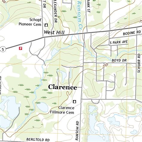 Clarence, NY (2019, 24000-Scale) Map by United States Geological Survey ...
