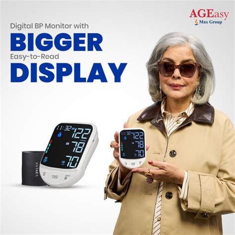 AGEasy Automatic Digital Blood Pressure Machine USB Type C / Battery ...