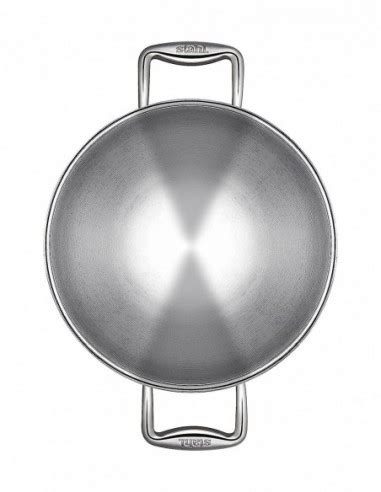 Stahl Triply Stainless Steel Kadai with Lid Stainless Steel Cookware