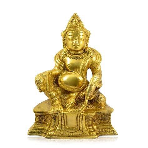 Buy Reiki Crystal Products Vastu Brass Kuber Lord Statue of Wealth ...