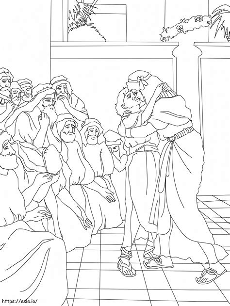 Joseph Forgives His Brothers coloring page