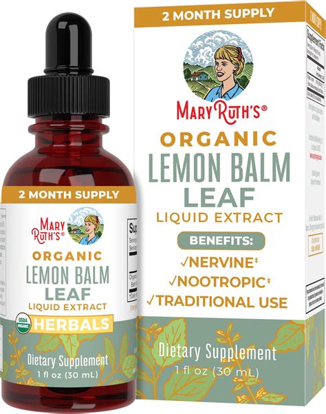 Amazon.com: Lemon Balm Extract for Mood Support - Organic Lemon Balm Tincture for Immune Support ...