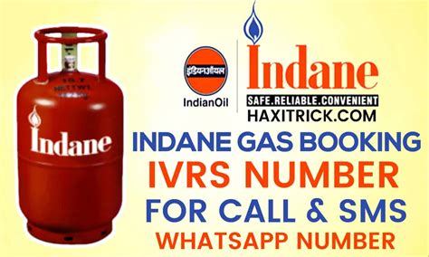 Indane Gas Booking IVRS & Whatsapp Number | Call & SMS