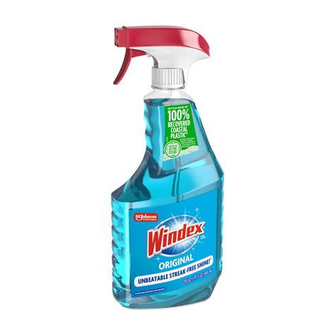 Buy Windex Glass Cleaner, Original Blue, Spray Bottle, 23 fl oz from ...
