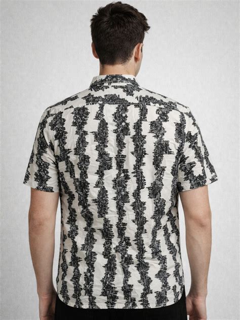 Obsidian Line Men’s Luxury Abstract Summer Shirt – Black – Poshmer ...