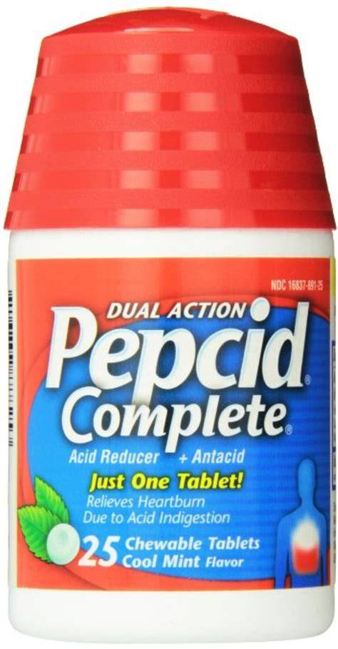 Pepcid Complete Dual Action Acid Reducer, Cool Mint India | Ubuy